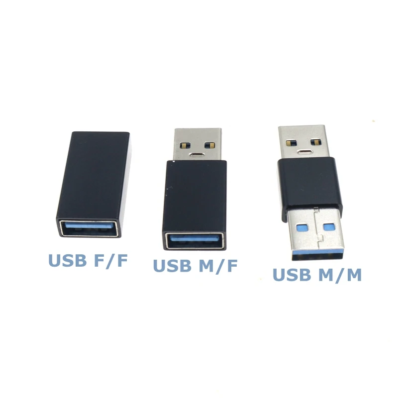 Kit de aplicaciones USB 3,0, USB 3,0 hembra a hembra y macho a macho y hembra a macho, conector acoplador de extensión de conversión de alta velocidad - imagen 5