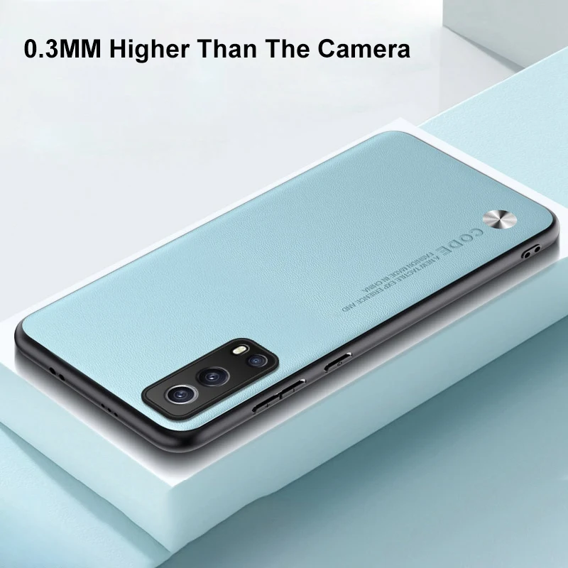 Funda de cuero PU de lujo para Vivo iQOO Z3 Y52 5G, funda trasera de silicona mate, funda de teléfono de protección completa para Vivo Y72 5G iQOOZ3 Coque - imagen 5