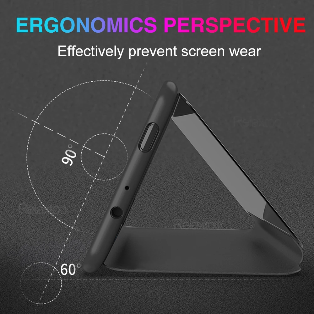 Funda de cuero con tapa para Honor 90 Lite, carcasa con espejo retrovisor inteligente, Honer 90 Lite, Honor 90lite 5G, soporte magnético para libros - imagen 4