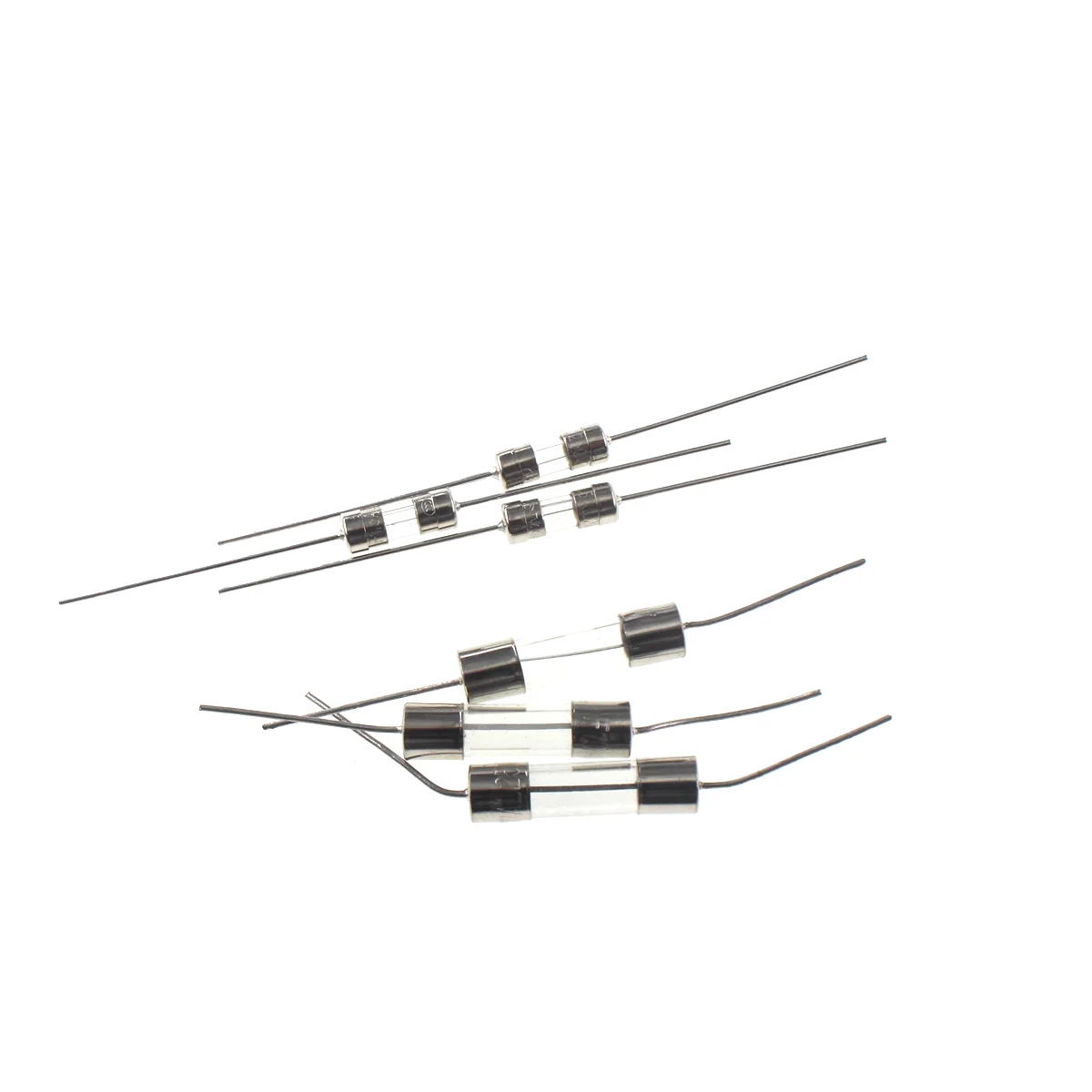 50/20 piezas 5x20mm 3x10 fusible de vidrio Axial de soplado rápido 250V con cable de plomo 5x20 F 1A/2A/3A/3.15A/4A/5A/6.3A/8A/10A/12A/15A tubo portafusible - imagen 5