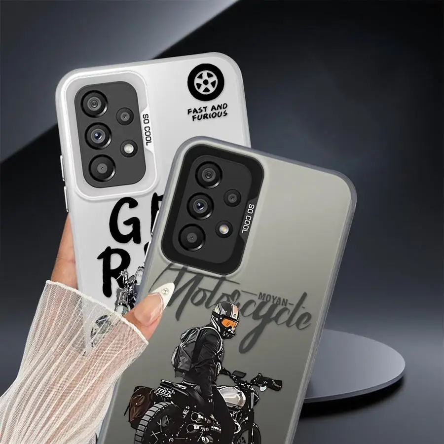 Funda moderna locomotora masculina para Samsung Galaxy A26 A36 A73 A51 A56 A35 A72 A52 A55 A54 A53 A71 carcasa blanda - imagen 5