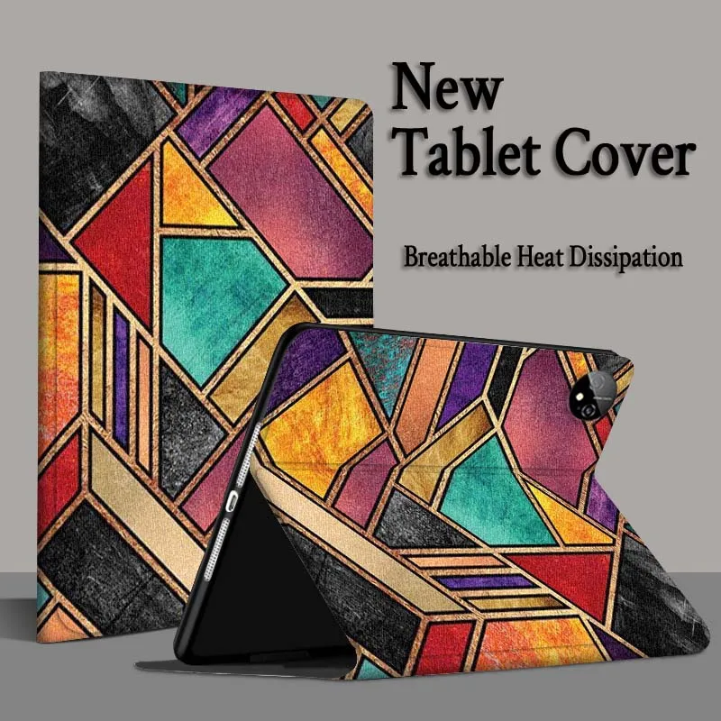 Arte formas geométricas color para Honor Tab Pad MagicPad Tablet 6 7 8 9 10 13 V7 V8 X8a X9a X9 X8 GT GT2 Pro funda para tableta - imagen 4