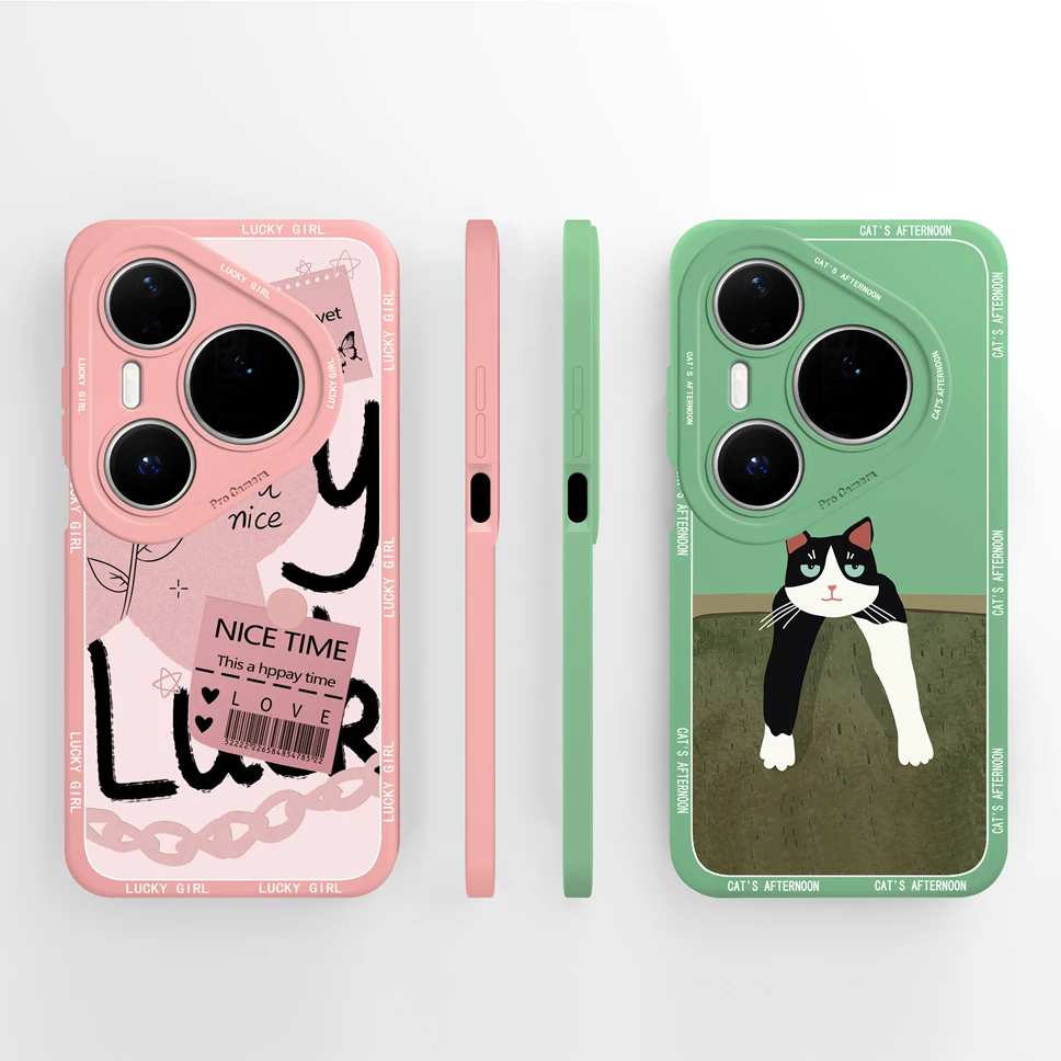 Para Huawei Pura 80 Pro Plus Ultra 5G funda encantadora astronauta suave silicona líquida cubierta suave para Huawei Pura 80Pro + carcasa de parachoques - imagen 2