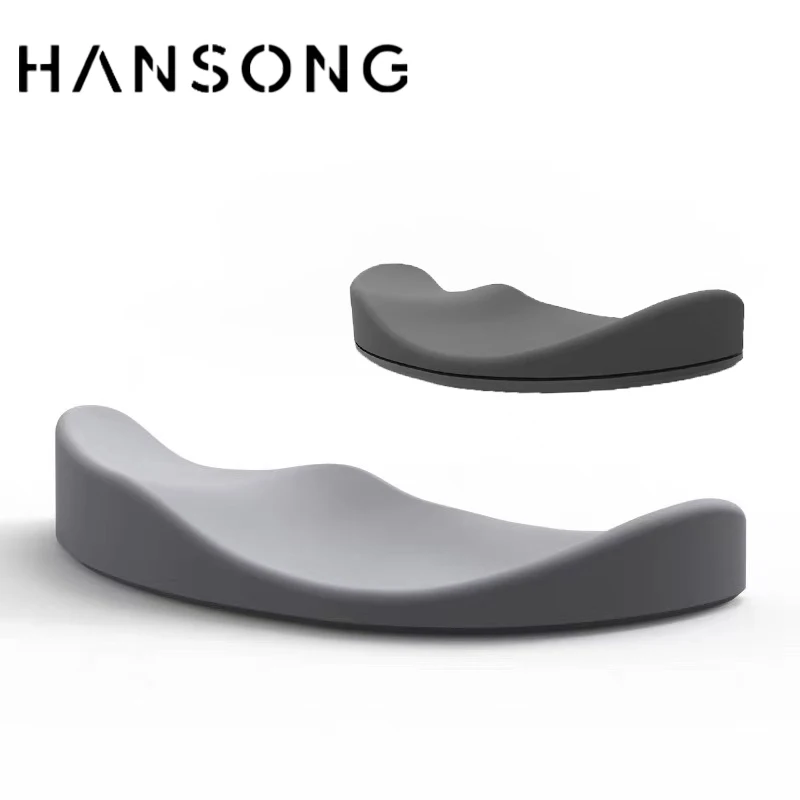 Alfombrilla de ratón ergonómica de silicona, reposamuñecas aerodinámico de Gel, soporte antideslizante, reposamuñecas de silicona, alfombrilla Vertical para ordenador