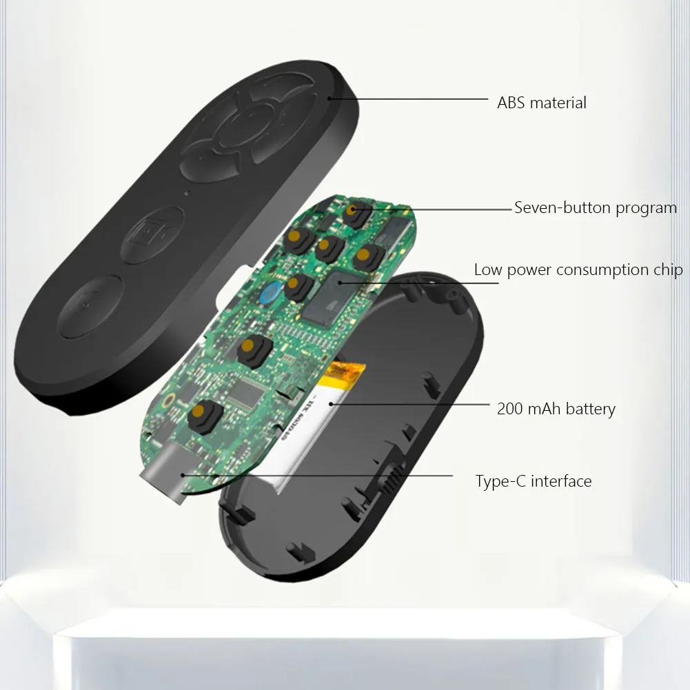 Mando a distancia recargable con 7 botones, palo de Selfie inteligente con Bluetooth, cámara para ios y Android, fotos y vídeos - imagen 5