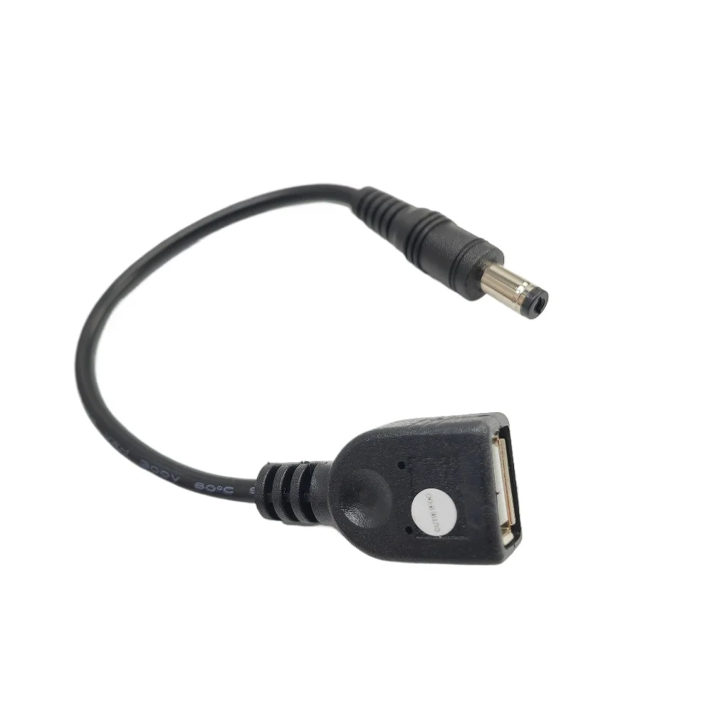 Adaptador DC 5,5x2,1mm a USB-A Hembra - 12cm - imagen 5
