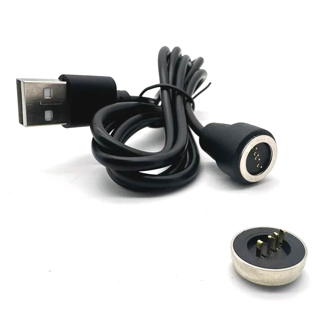 1 juego de cable USB de 4 pines, gran corriente, resistente al agua, con resorte, macho y hembra 360 °   Cargador de conector Pogo Pin magnético CC de succión ciega - imagen 4