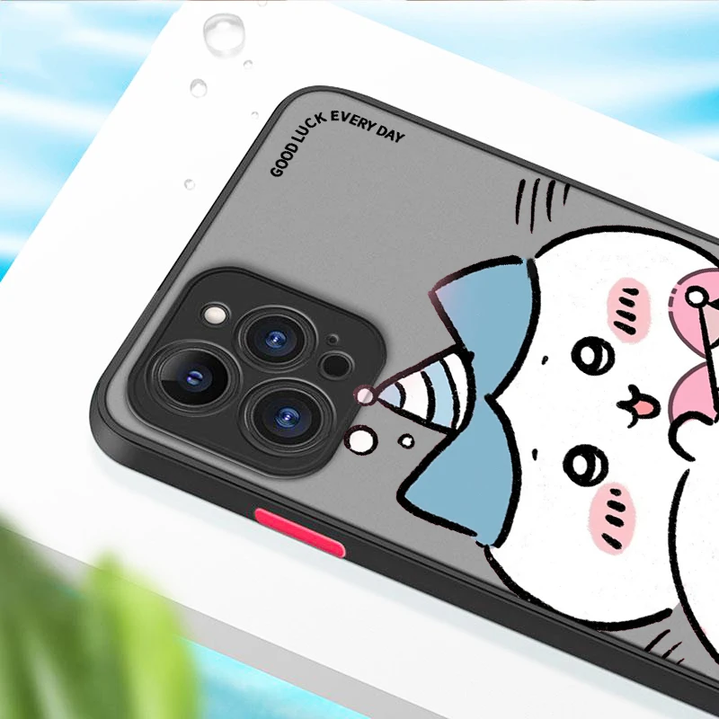 Cartoon C-Chiikawas U-Usagis Frosted Translucent For Apple iPhone 16 15 14 13 12 11 XS XR X Pro Max Plus Mini Cover Phone Case - imagen 4