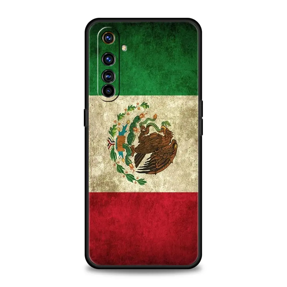 Funda de teléfono con bandera de México para Realme, 12, 11, 10, 9, 8, 5G, 7, 6, GT5, GT3, GT2 Pro Plus, C21, C11, C25, C35, GT Neo 2, 3, 3T, 5 - imagen 2