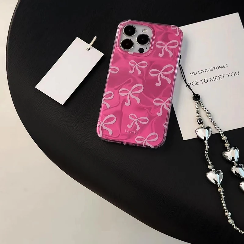 Funda con lazo y mariposa con forma de corazón para OPPO A78 A58 A17 A15 A35 A74 A95 A76 A96 A94 F19 Pro A54S A16 A53 A33 A12 A7 A5 A9 - imagen 4
