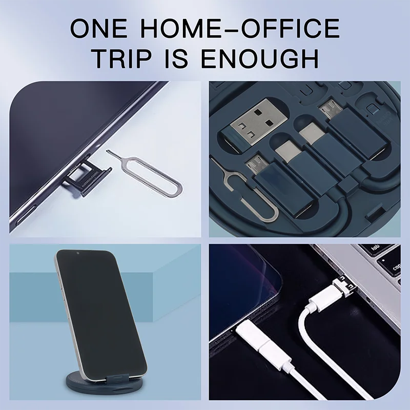 Multi USB Type C naar C 60W oplaadadapterkabelset USB C naar verlichtingsconversieset USB A & Type C naar Micro/Type C/Verlichting - imagen 2