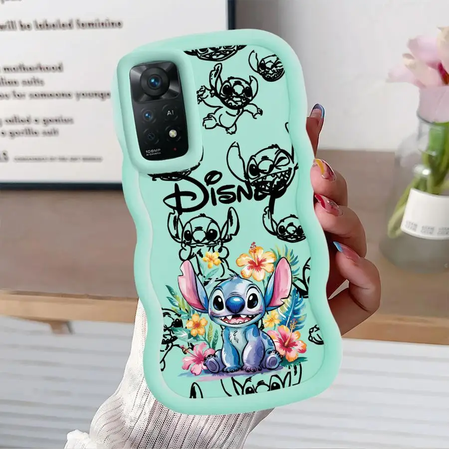 Funda de teléfono suave para Xiaomi Redmi Note 13 Pro Plus 10 9S 11 8 14 Pro 9 10S 12 Disney Stitch de dibujos animados - imagen 5