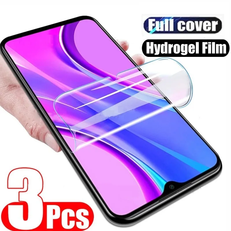 3 uds película de hidrogel para Xiaomi POCO X7 Pro X6 X5 X3 X4 GT NFC M4 M5 M6 Pro para POCO F6 Pro F5 F4 F3 C65 C75 película protectora de pantalla