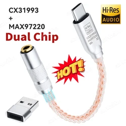 DAC CX31993 USB-C – Adaptador Jack 3.5mm HiFi 384kHz