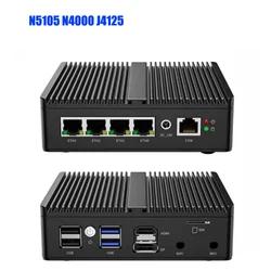Intel N150 Mini PC Firewall sin Ventilador, 4x LAN 2,5G