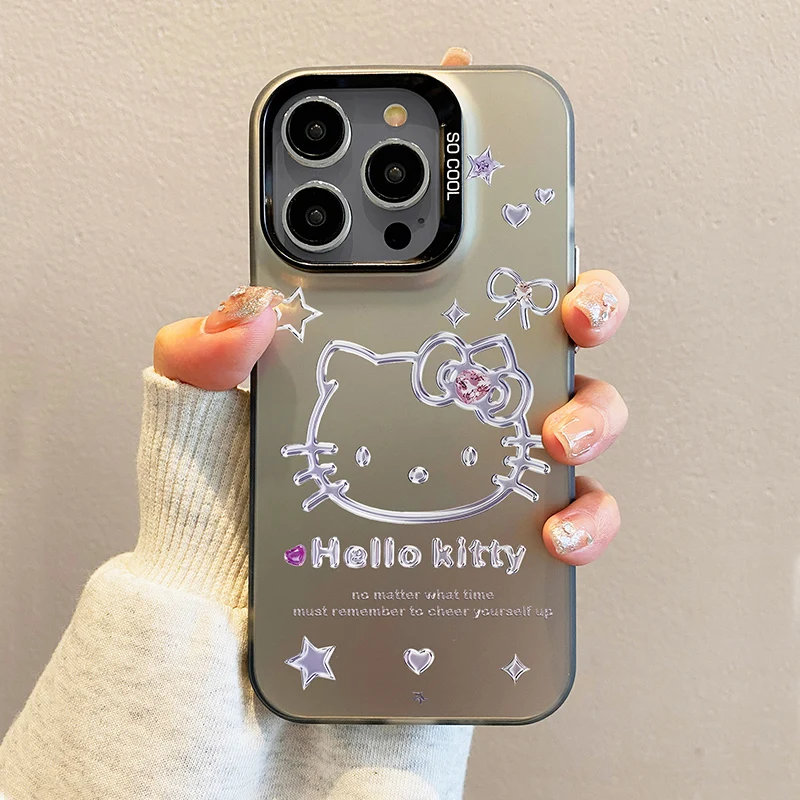 Funda bonita Kitty Kuromi para Vivo V30 V29 Lite V21E V25 V25E V20 V27 V23 Pro V23E V27E Y02 Y03 Y75 Y91C Y30 Y93 Y91 Y95 Y100 - imagen 2