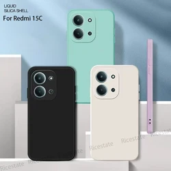 Funda de silicona líquida para Xiaomi Redmi 15C 4G/5G