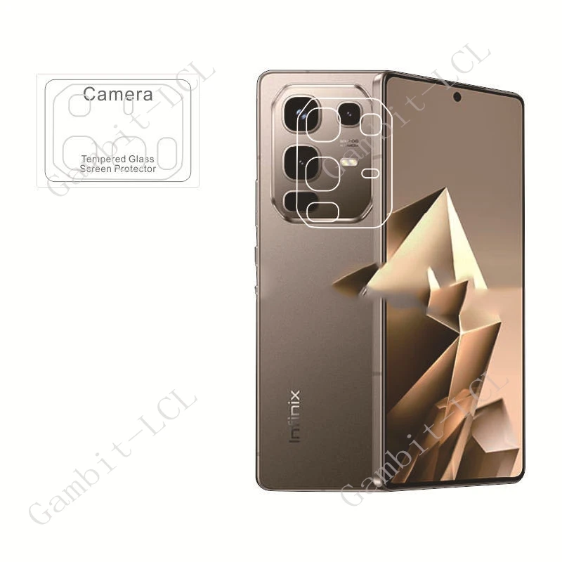 Lente de cámara 3D para Infinix Note 50s 5G + vidrio templado en Note50s Note50Pro + Note50 50Pro Plus película protectora de pantalla trasera - imagen 3