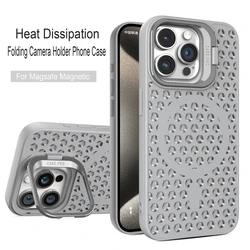 Funda MagSafe iPhone – Disipación calor inalámbrica soporte cámara