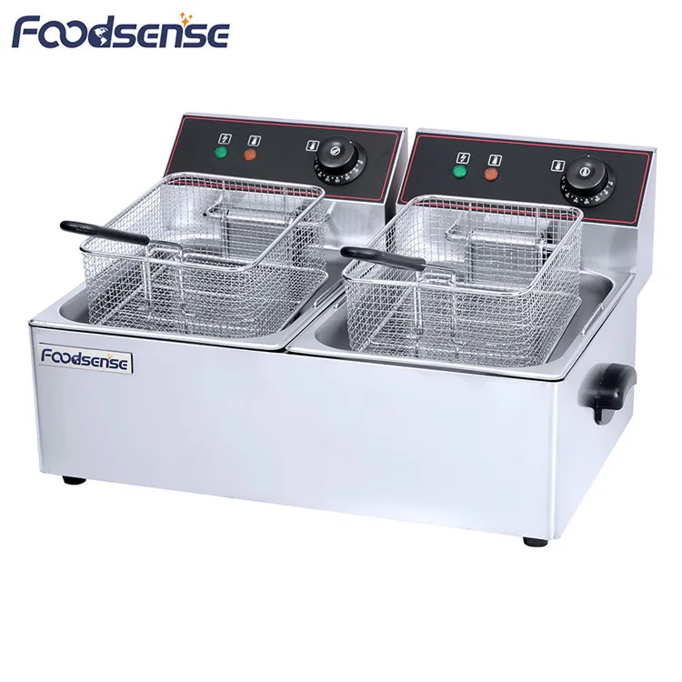 FryerHousehold Electric Deep Fryers Dual 16L Basket, Erictronic Deep Deep Fryer For Tamales Products And Taco - imagen 4