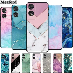 Funda TCL 40 NxtPaper 4G de silicona con diseño mármol