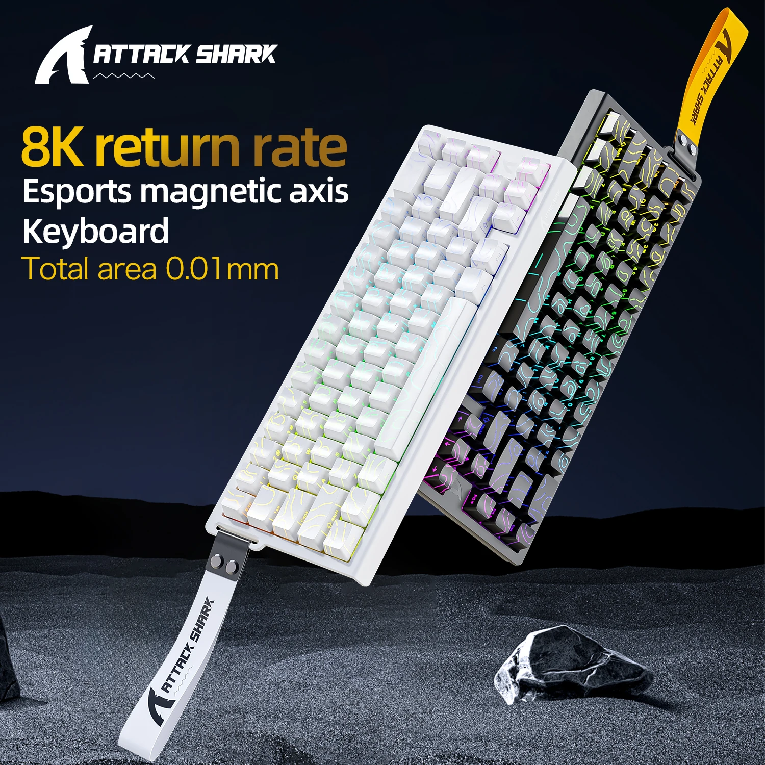 Teclado magnético para jugar ATTACK SHARK X68HE X68PRO HE y FREEWOLF F68 con cable F68Pro inalámbrico para Pro Gaming 0,01mm disparo rápido - imagen 4