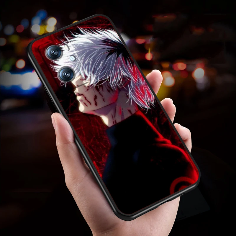 Tokyo-Ghoul funda negra de Anime para OPPO Find X6, X5, X3, A54S, A5, A94, A16, A53S, A57, A74, A72, A98, A78, A96, A9, 5G - imagen 3