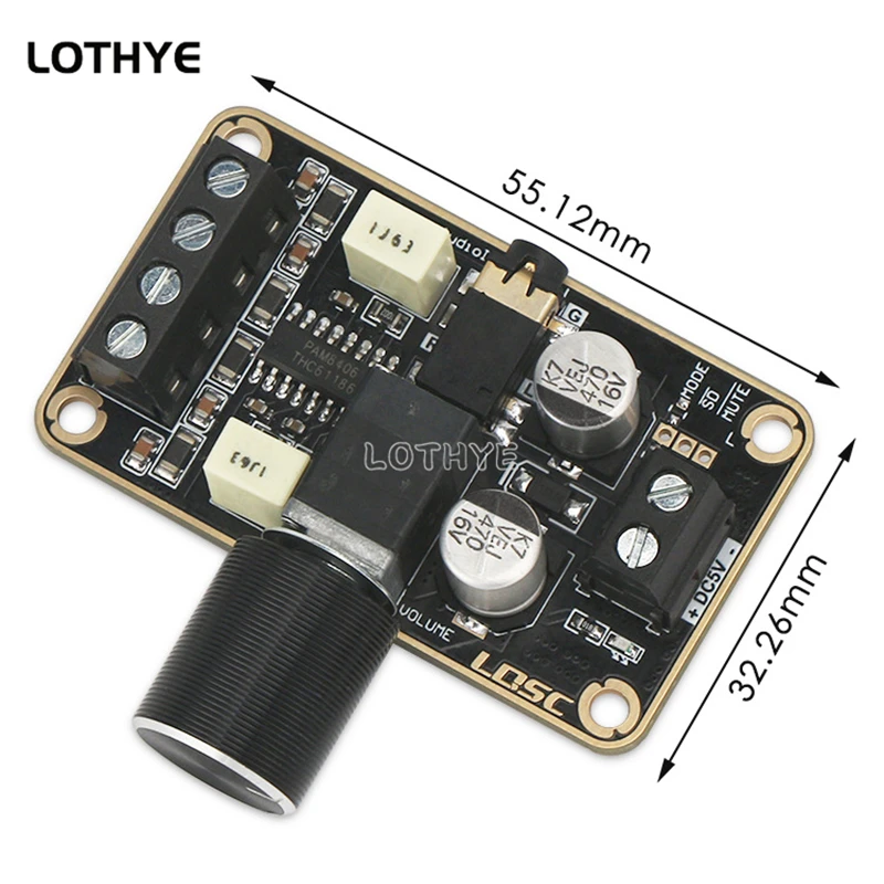 AMPLIFICADOR PAM8406 Clase D 5W x 2 Placa amplificadora digital estéreo de doble canal Módulo amplificador de audio 5V - imagen 5