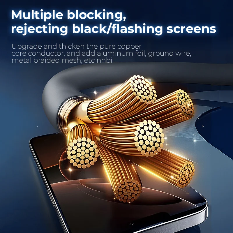 NNBILI-Cable USB tipo C a USB C de 240W, Cable de carga rápida PD de 100W para Macbook Pro, Xiaomi, Samsung, portátil, Cable USBC 1,2/1,8 - imagen 5