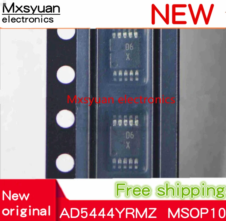 10 unids/lote AD5446YRMZ AD5446YRM D7Z MSOP10 AD5444YRMZ AD5444YRM D6X msop10 AD5443YRMZ AD5443YRM D1S MSOP10 nuevo original en stock