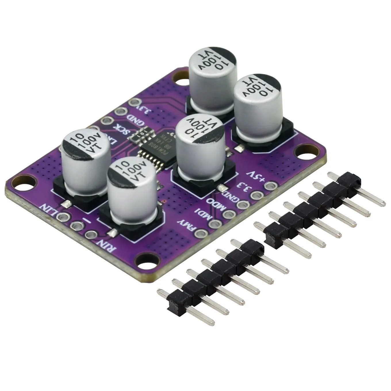 PCM1808 105dB SNR Audio estéreo ADC decodificador de entrada analógica de un solo extremo módulo de reproductor de placa amplificadora de 24 bits - imagen 2