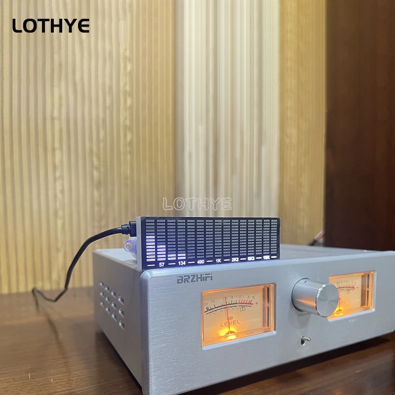 Luz LED para captación de espectro de música, analizador de ritmo, pantalla de luz, indicador de nivel de Audio activado por voz, medidor de VU, lámpara de ambiente para coche - imagen 4