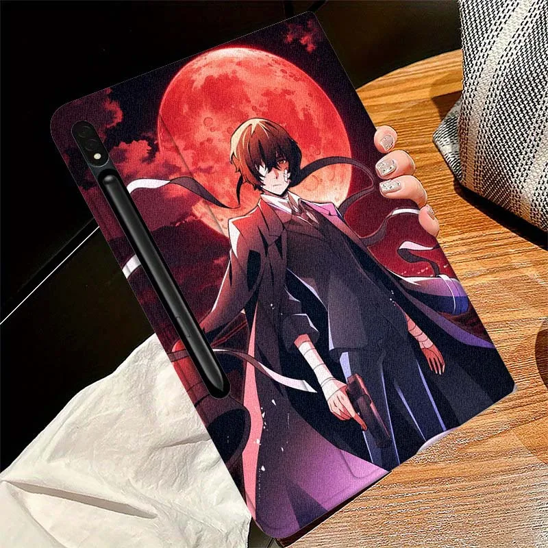 Osamu Dazai Anime para Samsung Galaxy Tab S11 S10 S9 S8 S7 S6 A10.1 A9 A8 A7 10,9 10,1 10,4 Lite FE Plus pulgadas funda para tableta - imagen 4