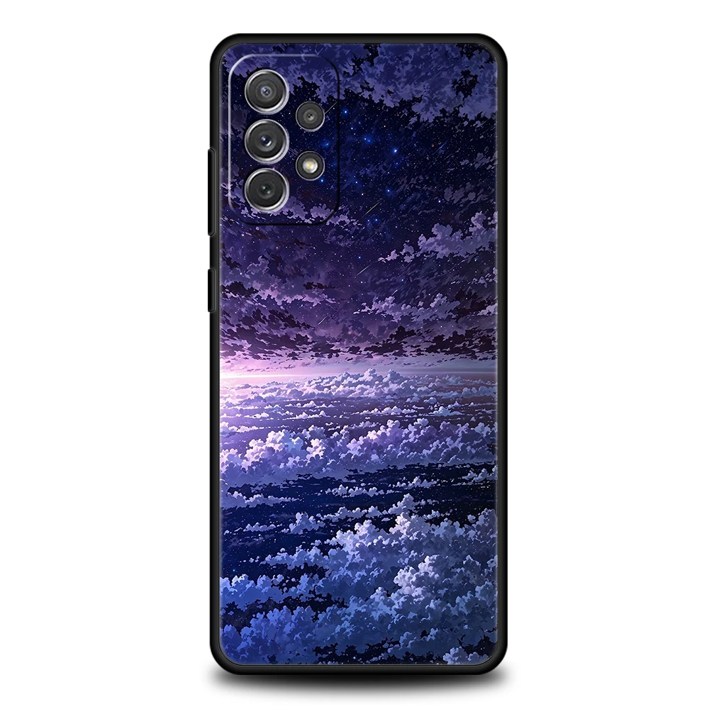 Funda para Samsung A15 A13 A35 A55 A51 A71 A41 A31 A21S A03S A05 A17 A23 A25 A33 A53 A73 5G A07 4G, arte de moda, brillo de puesta de sol - imagen 3