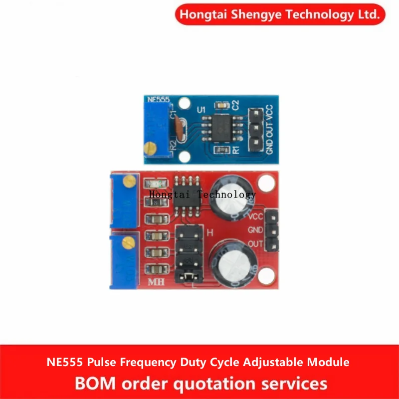 NE555 frecuencia de pulso ciclo de trabajo módulo ajustable onda cuadrada generador de señal de onda rectangular accionamiento de motor paso a paso