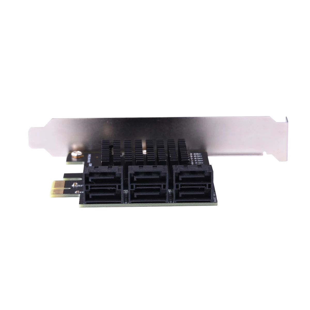 IOCREST PCIe gen3 x1 a 6 puertos 6G SATA III 3,0 controlador Tarjeta de expansión sin Raid soporte de perfil bajo - imagen 5