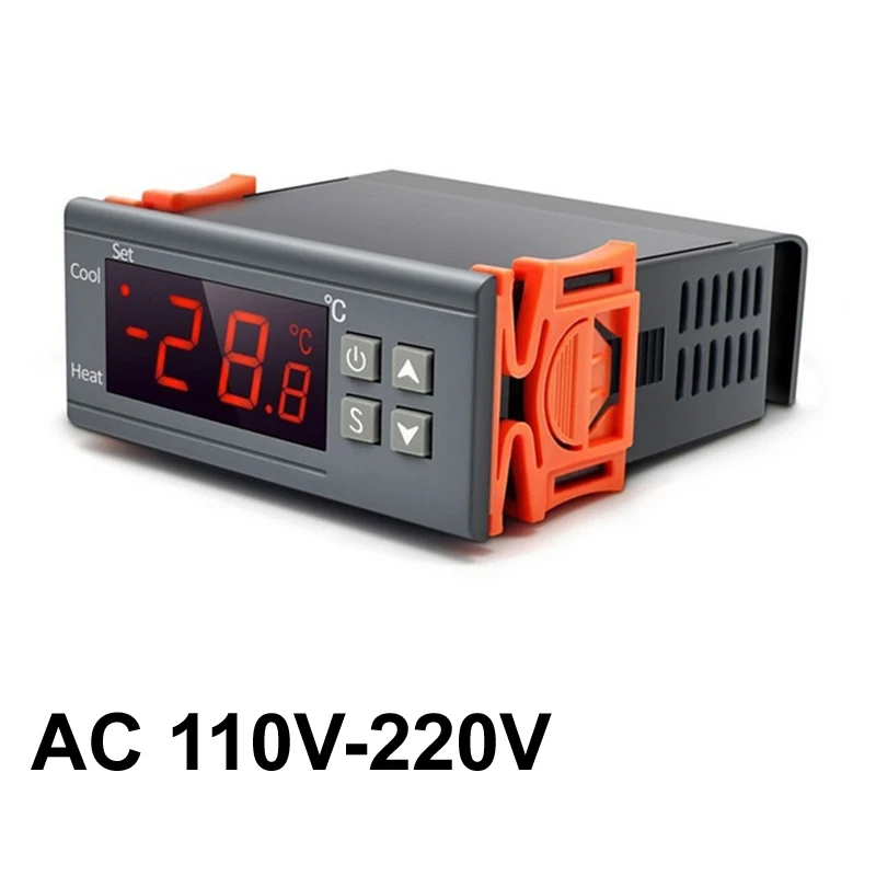 Controlador Digital de temperatura STC-1000, termostato, termorregulador, incubadora, herramientas de refrigeración y calefacción, relé de 10A, 12/24/220V - imagen 3