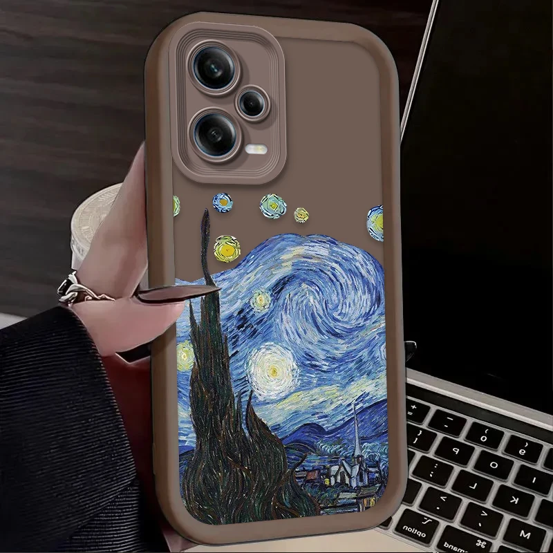 Caja de aceite de paisaje artístico Van Gogh para Xiaomi Redmi Note 13 14 12 11 Pro Plus 5G 14S 12S 11S 10S 10 9 Redmi 14C 13C 12C 12 4G - imagen 5