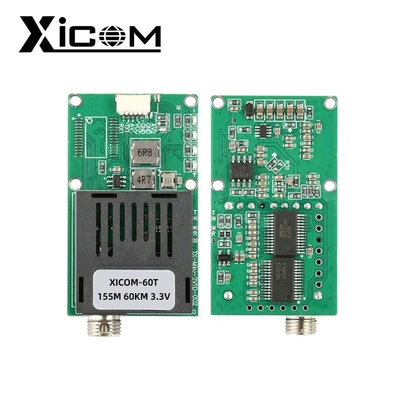 Xicom-convertidor de medios transceptor de fibra de vídeo, 1V1D, 60KM,80KM,100KM, vídeo de 1 canal + UART, TTL y SBUS FC/UPC TX/RX DC 5,5 ~ 26V - imagen 2