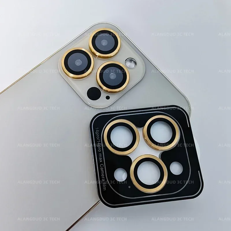 Protector de lente de cámara para IPhone 16, 15, 14, 13 Pro Max 16 Plus, cubierta completa, anillo de lente, tapa protectora de vidrio, fácil instalación, 2-3 Uds.