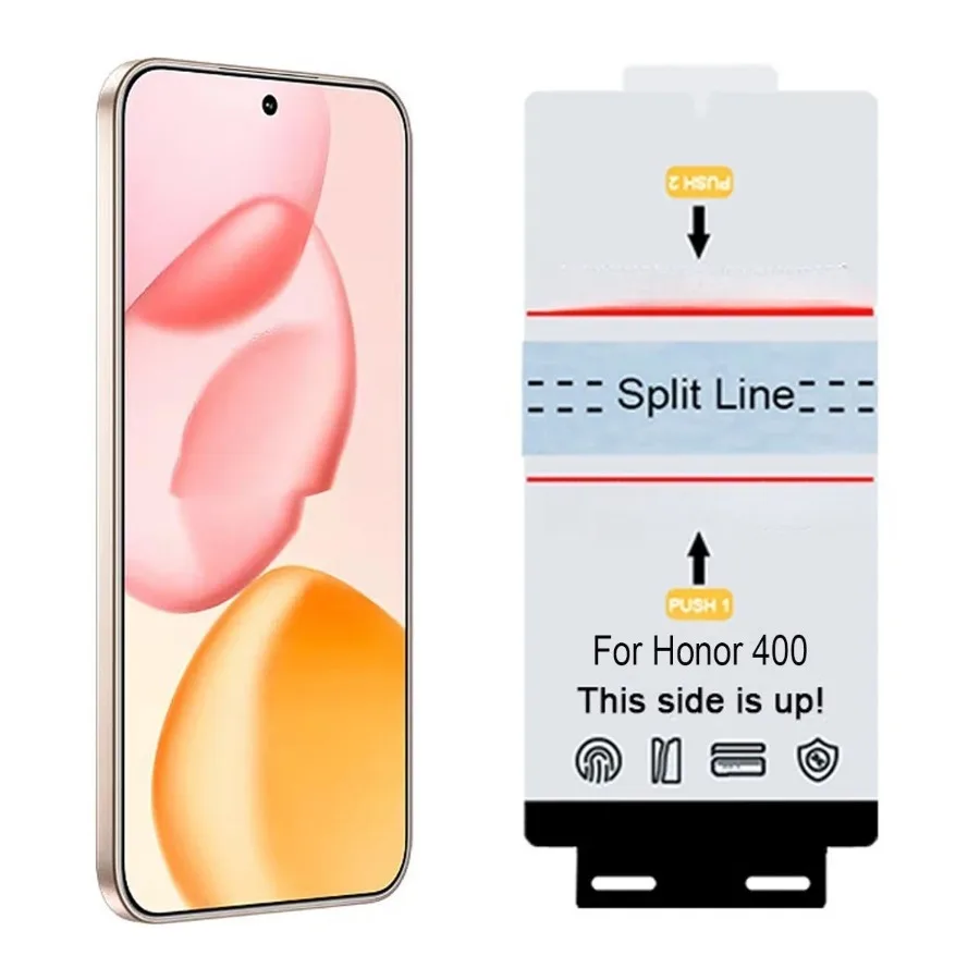 Película de hidrogel frontal HD para Honor 400 Pro, Protector de pantalla autocurativo para Honor 400 Lite 300 Power X70i X60 X9c X8b, 2 uds. - imagen 2