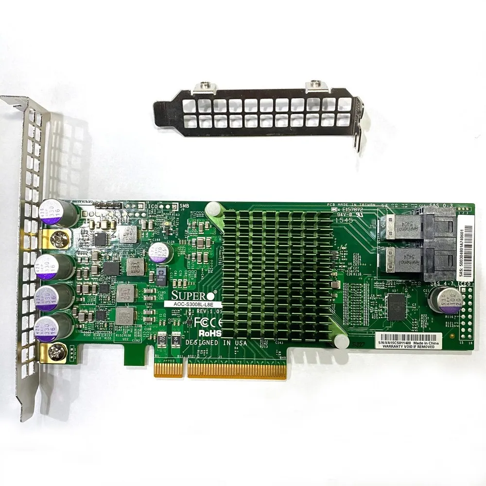 Supermicro AOC-S3008L-L8E SAS 8 puertos 12 Gb/s PCIe HBA Modo IT con soporte - imagen 2