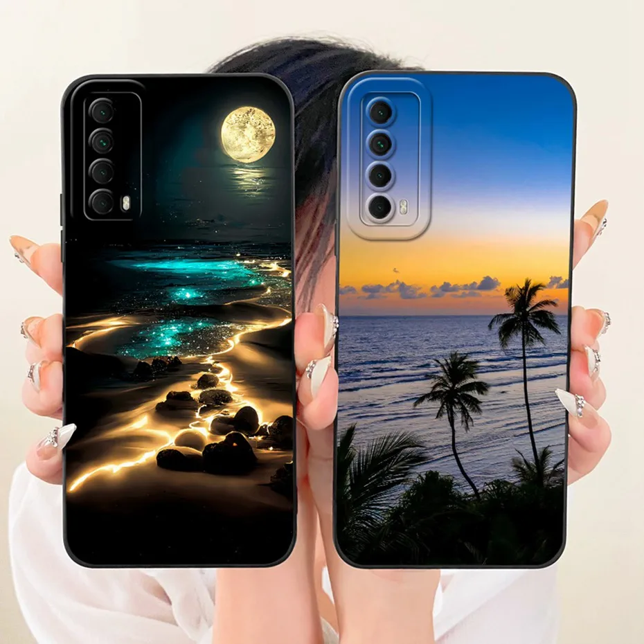 Funda de teléfono con estampado bonito para Huawei P Smart 2021 Y7a, fundas de silicona suave a prueba de golpes para Huawei Y7A Psmart 2021, parachoques - imagen 5