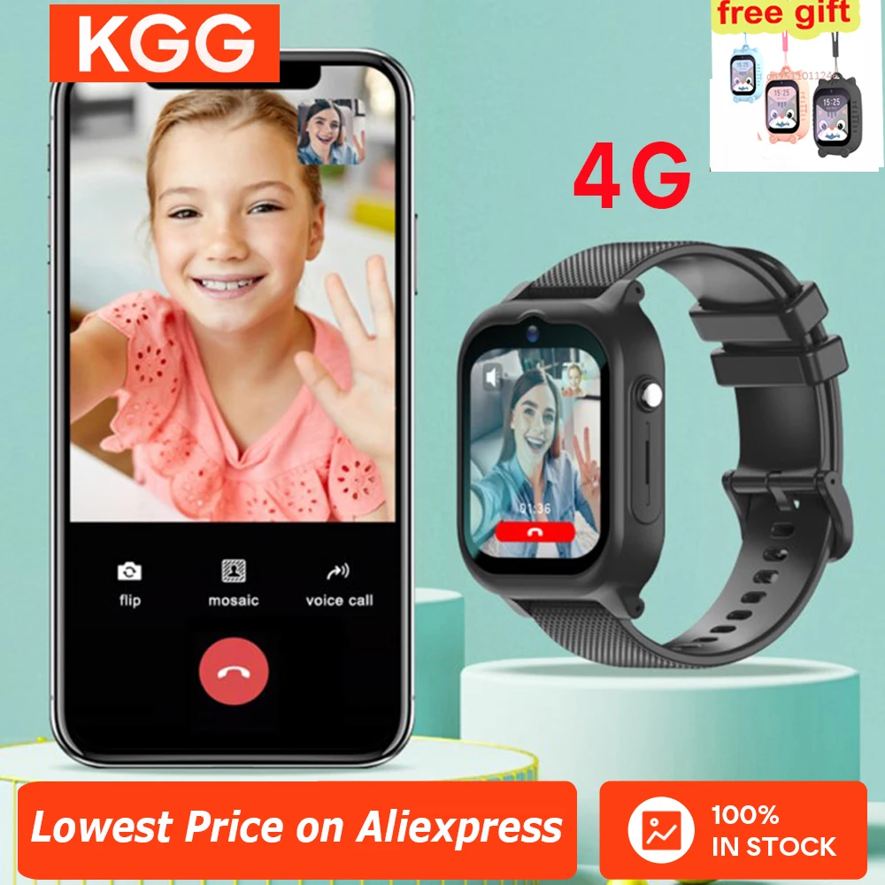 Reloj inteligente 4G para niños, teléfono, videollamada HD, GPS, WIFI, cámara, canción de voz, Monitor SOS, rastreador de ubicación, reloj inteligente resistente al agua para niños