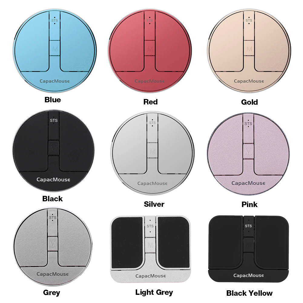 Mini ratón inalámbrico con receptor USB para PC, portátil, Notebook, escritorio, 3 DPI ajustables, capacitivo, 3 modos, BT 5,2/2,4G/USB - imagen 3