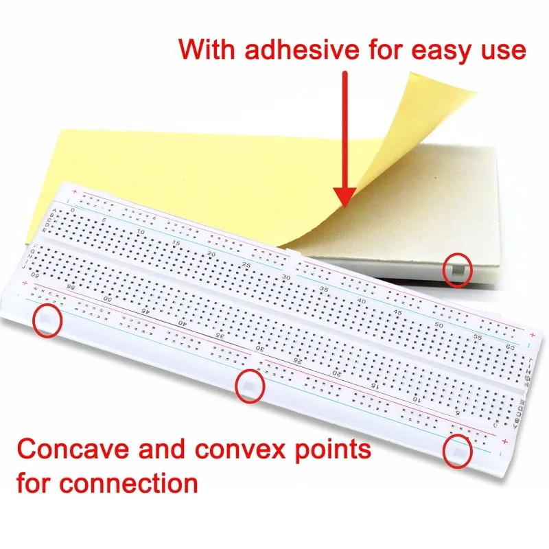 Kit de cables de puente para placa de pruebas, 130 Uds., 4 Uds., 400 y 830 puntos, placas de pruebas PCB sin soldadura, juego de cables de puente flexibles para placa de pan de 126 Uds. - imagen 4