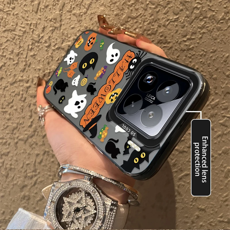 Funda esmerilada de Halloween fantasma blanco para Xiaomi Mi 15 14 14T 13 13T 12 12T 12X 12S 11 Lite POCO F6 F5 X6 X5 X3 M6 Pro 5G 4G - imagen 2