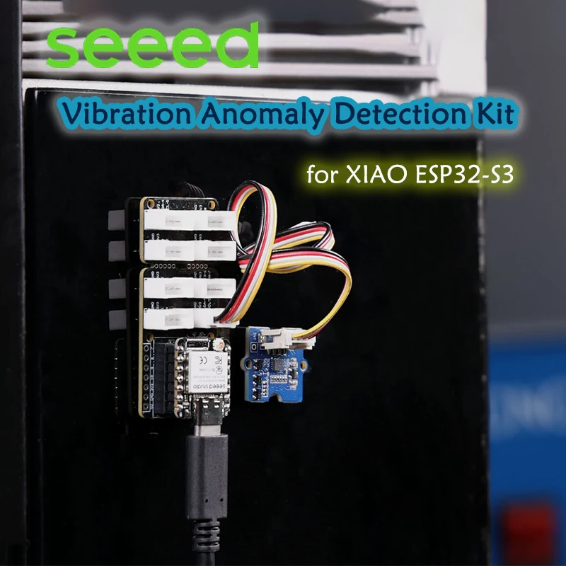 Kit de detección de anomalía de vibración para XIAO ESP32-S3, Monitor/iDentify Patrones de vibración anormales inteligente ligero en tiempo real