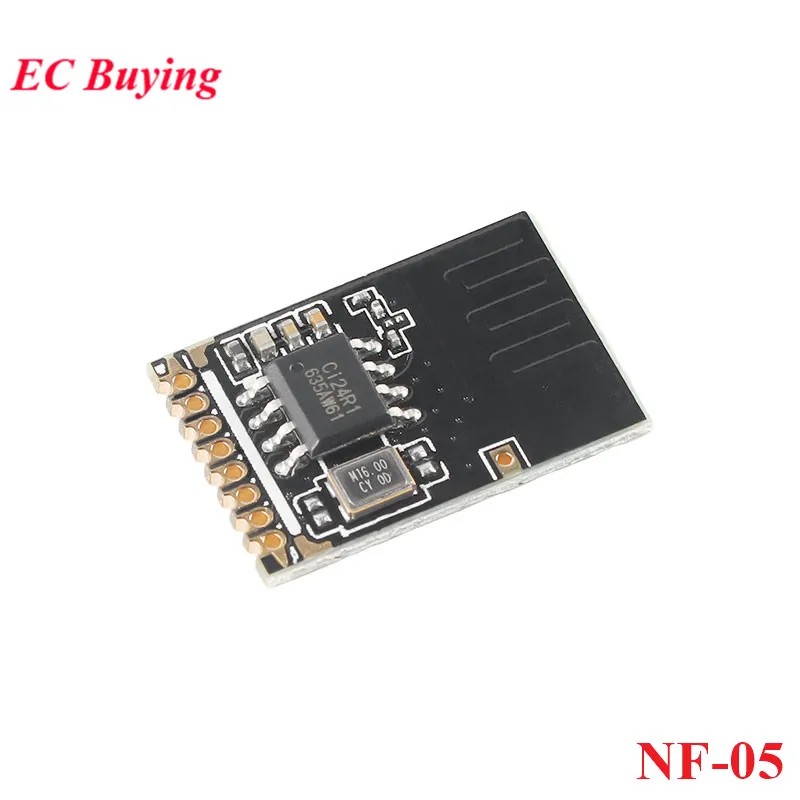 NF-05 NF-05-S Módulo inalámbrico 2,4G Chip Ci24R1 interfaz SPI 2,4 GHz banda ISM GFSK/FSK PCB antena integrada - imagen 2
