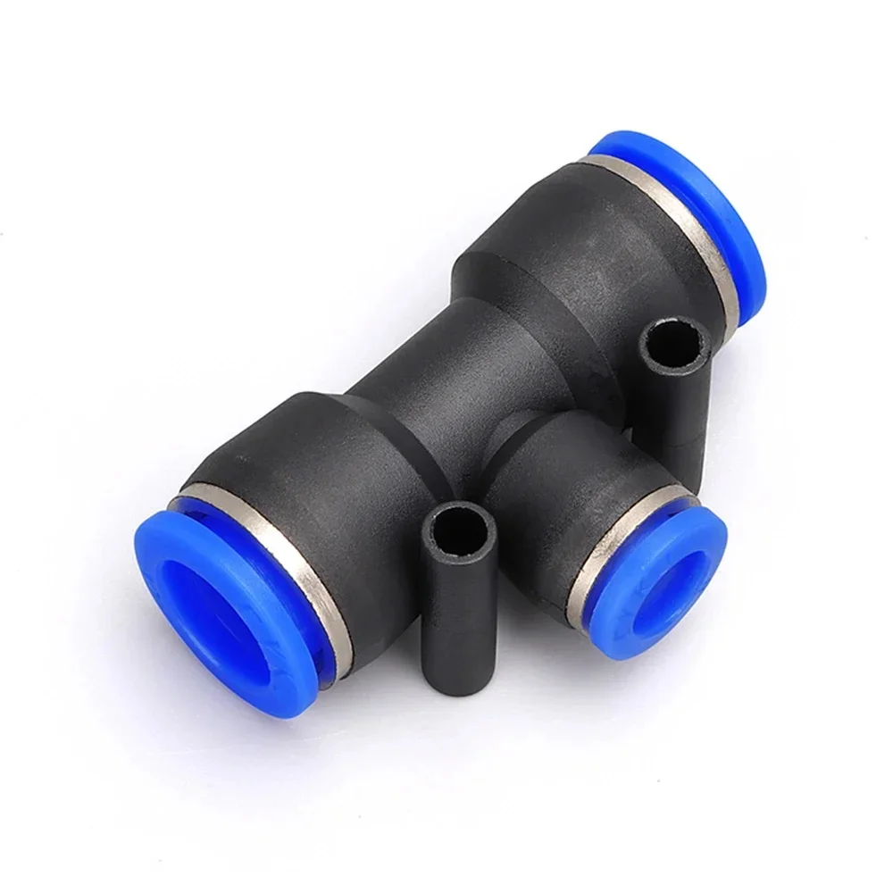 Conector neumático PE PEG, reductor en T de conexión rápida, tubo de plástico en forma de T, manguera de agua de 4mm, 6mm, 8mm, 10mm, 12mm, 14mm y 16mm - imagen 5